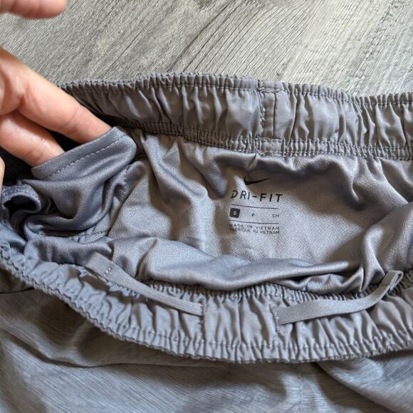 NIKE Dri Fit Running Shorts Lined Gray Small Athleisure Workout - Picture 4 of 12